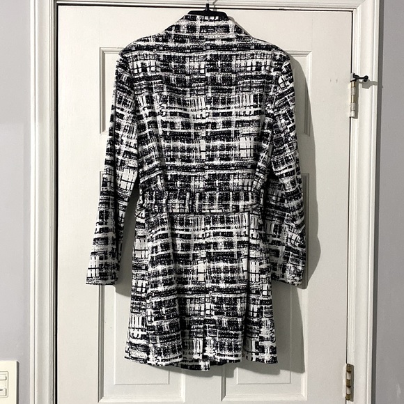 Jules & Leopold Black and White Pea Coat - Picture 4 of 8